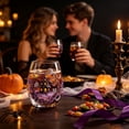 thumbnail image 7 of 2D Halloween Glass Cups, Cute Coffee Glass Cups, Glassware Drinking Glasses, Stemless Drinking Glass with Spooky Designs, Clear Cups for Cocktails, Juices & Iced Coffee (E), 7 of 7