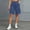 Navy, variant on Cotton Blend Shorts for Women Zip Fly Women's Cargo Shorts with Belt Loop Pockets for Summer Casual Work Travel Khaki XL(XL)