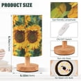 thumbnail image 3 of Sunflowers Bedside Table Lamp LED Warm Lights with USB Charging Port Retro Cylinder Desk Lamps, 3 of 7