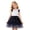 czb# White626, variant on Toddler Baby Children Girls Tutu Dress Short Sleeve Round Neck High Waist Patchwork Sparkly Sequins Cute Bow A-Line Layered Mesh Dresses Ruffles Casual Gowns,Blue,4-5 Years