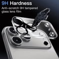thumbnail image 3 of VOLT 2+2 Pack for iPhone 17 Screen Protector Privacy with Camera Lens Protector, 9H+ Tempered HD Glass Full Coverage Anti-Spy Film for iPhone 17 6.3 inch, 3 of 8