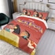 thumbnail image 3 of La Nueva Escuela del Emperador Conjunto de sábanas temático, trío de piezas, cómodo y amigable con la piel, diseño único, regalo de decoración para el hogar para familiares, amigos y fans,135cm *200cm, 3 of 6