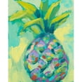 thumbnail image 3 of Goldberger, Jennifer 12x14 Black Modern Framed Museum Art Print Titled - Vibrant Pineapple I, 3 of 5