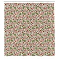 thumbnail image 3 of Ambesonne Cranberry Shower Curtain, Flower Blooms Branches, 69"Wx70"L, Multicolor, 3 of 3