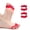 Yellow & Red, variant on Qinyurj Toe Separators & Toe Spacers -Bunion Corrector, Overlapping Toes corrector, Hammer Toe, Restores Natural Toe Alignment Unisex,Regular Size