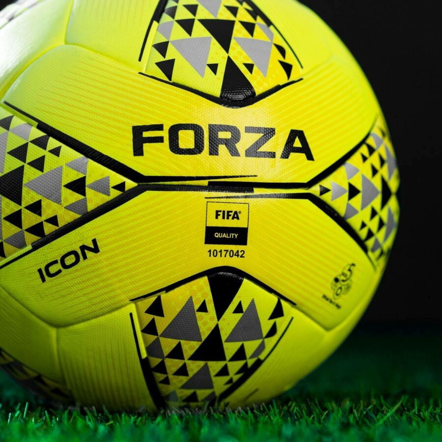FORZA Icon Soccer Ball – FIFA Quality Certified Match Ball, Sizes 3, 4, 5 – Premium Hybrid Construction with 3D Textured Surface for Enhanced Performance