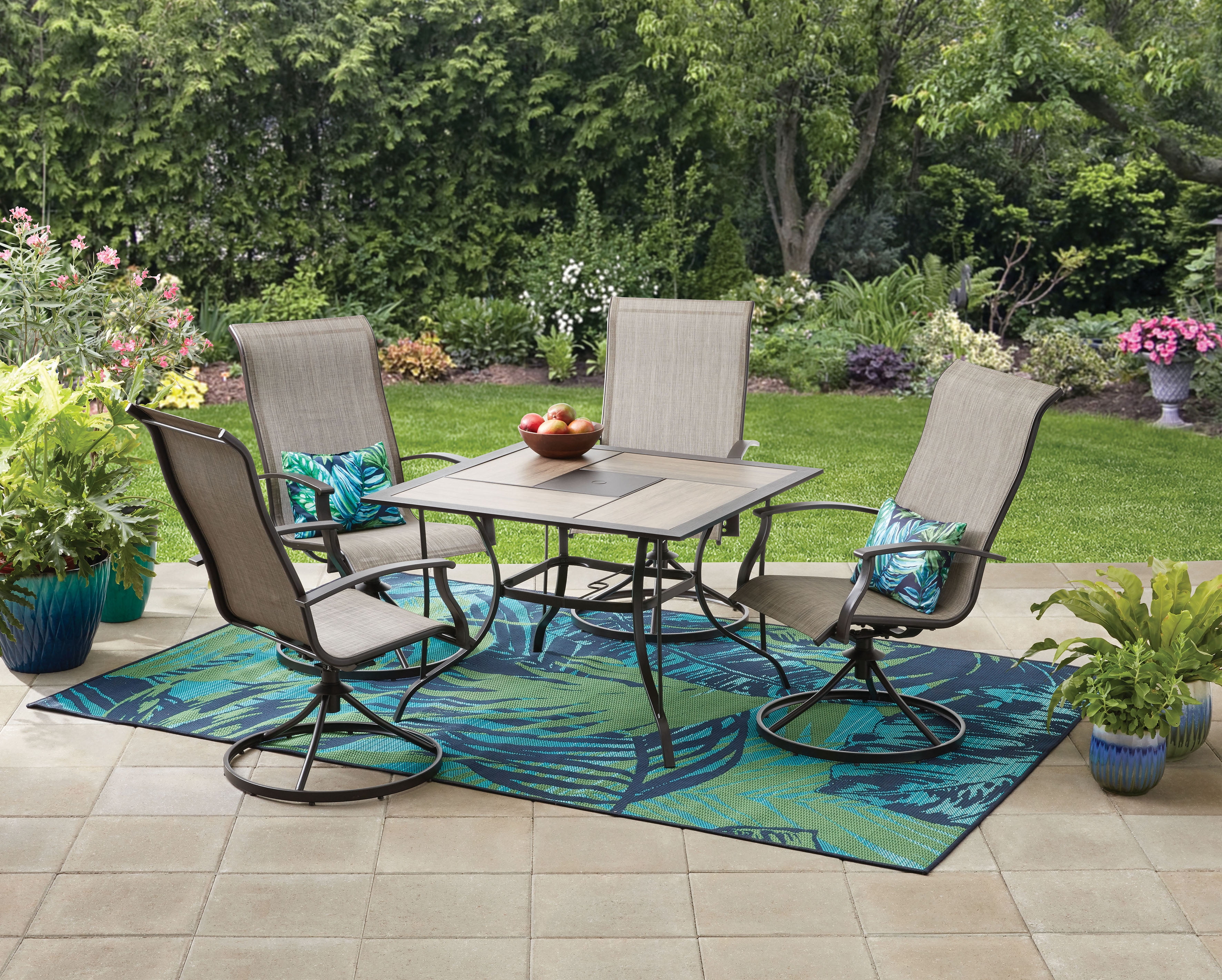 Mainstays Westmont Hills 5-Piece Outdoor Patio Dining Set Furniture