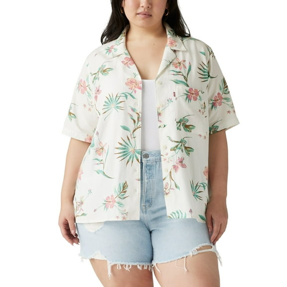 Levis Trendy Plus Size Joyce Short-S Delilah Floral 3X