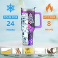 thumbnail image 3 of Butterfly Gifts Tumbler for Women Mom, Butterflies Print Leakproof Coffee Travel Mug, 40 Oz Tumblers with Handle and Straw Water Bottle Cup Gift Ideal, 3 of 6