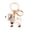 White, variant on mdesiwst Keychain Pendant 3D Cartoon Poodle Dog Design Sparkling Rhinestones Inlaid Key Chain with Lobster Clasp Key Ring Bags Accessories