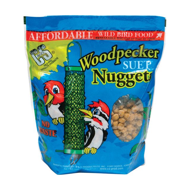Suet Nuggets C&S Woodpecker con sabor a maíz, 800 ml (paquete de 1)