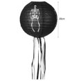 thumbnail image 4 of Linternas de papel de esqueleto negro reutilizables para colgar accesorios de terror (20 cm) JShteea Libre de BPA, 4 of 8