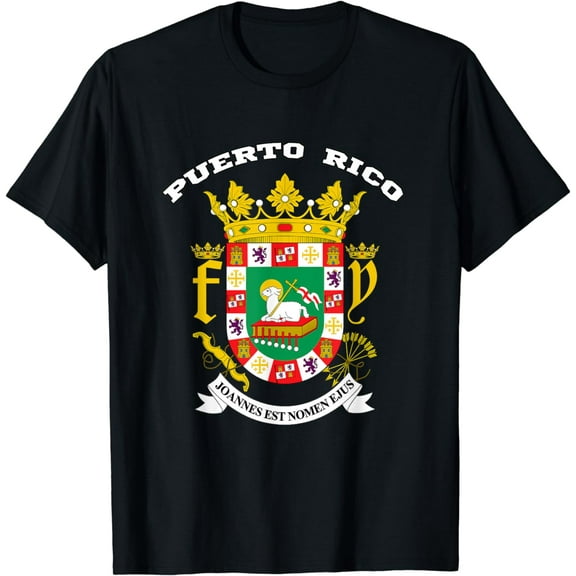 Puerto Rico T-shirt Coat of arms Tee Flag souvenir San Juan T-Shirt