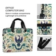 thumbnail image 4 of FORMRS 16" Laptop Bag Carrying Sleeve Case with Handle Travel Shoulder Briefcase, Green Animals Pattern, 4 of 8