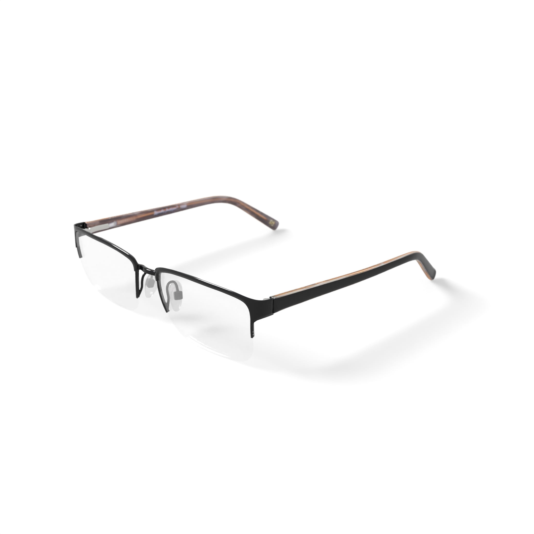 Randy Jackson RJ1042 Square Prescription Eyeglasses with Case, Black