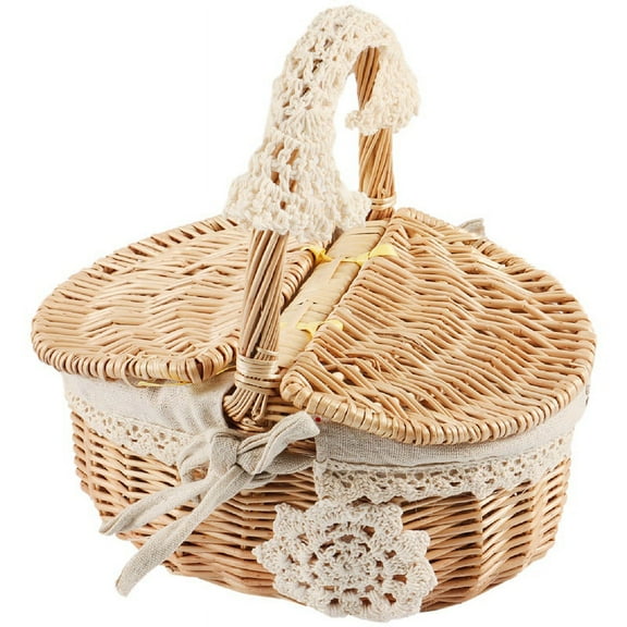 1 x Picnic Basket-wood color