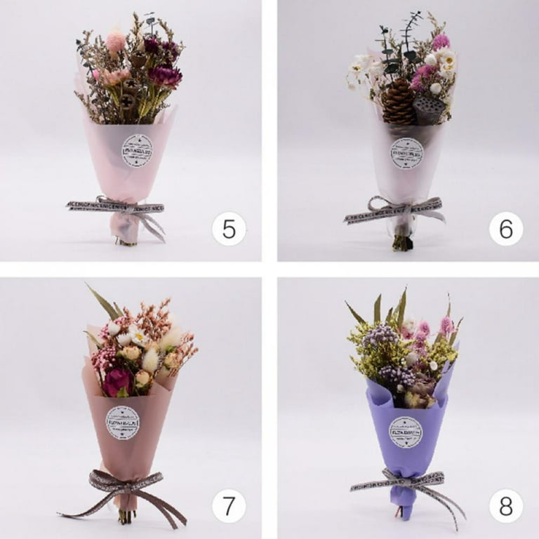 Neutral Dried Flowers. Grab and Go Bouquet. A Bunch of Dried Flowers, Ideal  to Gift or for Craft, Wedding, Home Decoration 