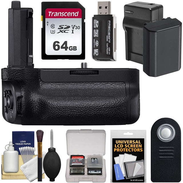 Empuñadura de batería Sony VG-C4EM con batería y cargador para A7R IV y A9 II