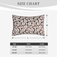 thumbnail image 4 of Pofeuu Daisies Flowers Print Polyester Microfiber Plush Pillowcases, Super Soft and Cozy Pillow Case Covers with Envelop Closure（Pillow core not included）-14"x20", 4 of 6