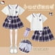 thumbnail image 1 of Girl's College Style Pleated Skirt Set Sanrios Anime Kuromi Kawaii T-Shirt New Summer Students Fashion Kids Short Sleeve Skirt, 1 of 5