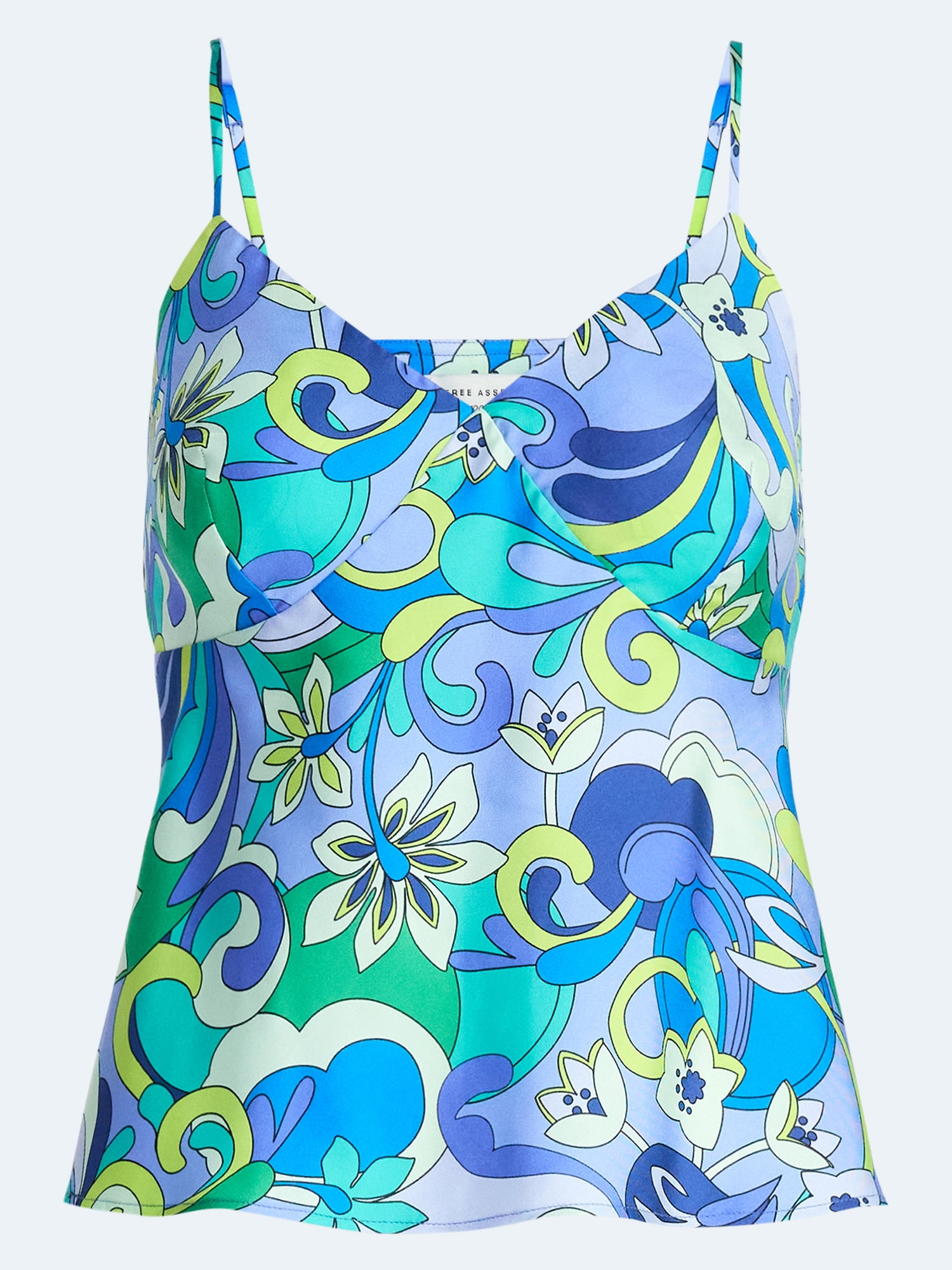 Free Assembly Women's Sleeveless Silk Cami Top, Sizes XS-XL