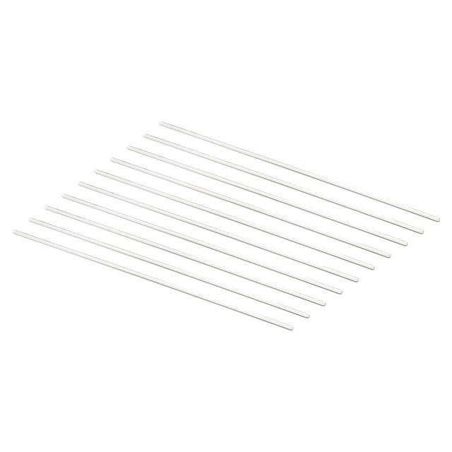 Unique Bargains 3.3 Borosilicate Glass Stick 11.81' Length 4mm Dia Stir Rod Round for Lab Kitchen Science 10Pcs