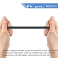 thumbnail image 4 of Adaptador de cable RCA a altavoz, 18 AWG, paquete de 2, 6 pies para TV, CD y DVD, 4 of 7