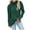 Green-Sweater, variant on Qetyuw Turtleneck Knit Sweater for Women Chunky Solid Color Long Sleeve Pullover Sweaters Oversized Casual Jumpers