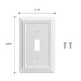 thumbnail image 6 of DEWENWILS 4-Pack Toggle Wallplate, Metal Light Switch Covers with White Finish, Heavy Duty Face Plates, 6 of 6