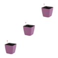 thumbnail image 2 of maskred Pot de Bonsaï en Résine Innovant Facile à Entretenir et Résistant aux Intempéries Violet 14*13 *10.5 3Set, 2 of 6