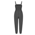 thumbnail image 7 of Kmdttou Up to 40% off! Women's Fashion Solid Color Casual Suspender Jumpsuit on Clearance!, 7 of 7