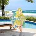 thumbnail image 3 of Yayeee Kids Hooded Towels Toddler Soft Absorbent Beach Bathing Wrap 50" x 23.5", Yellow Mountains, 3 of 5