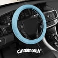 thumbnail image 2 of Cinnamoroll Steering Wheel Cover, Official Sanrio Car Steering Wheel Cover with Universal Size 14.5 - 15.5, Cute Blue Cinnamoroll Car Accessories for Women, (Cinnamoroll Blue Monogram), 2 of 9