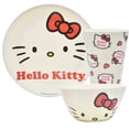 thumbnail image 4 of Juego Vajilla Familiar Coleccionable de Bambú Ambient 21 Diseño Hello Kitty 12 Piezas Blanca con Caja de Regalo, 4 of 6