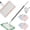 1*mop+10*cloth, variant on Small Boomglory Mop, Long Handle Stick Lazy Mops with One-Click Cloth Change, Locking Head with Sweeping Cloths for Wet & Dry Cleaning