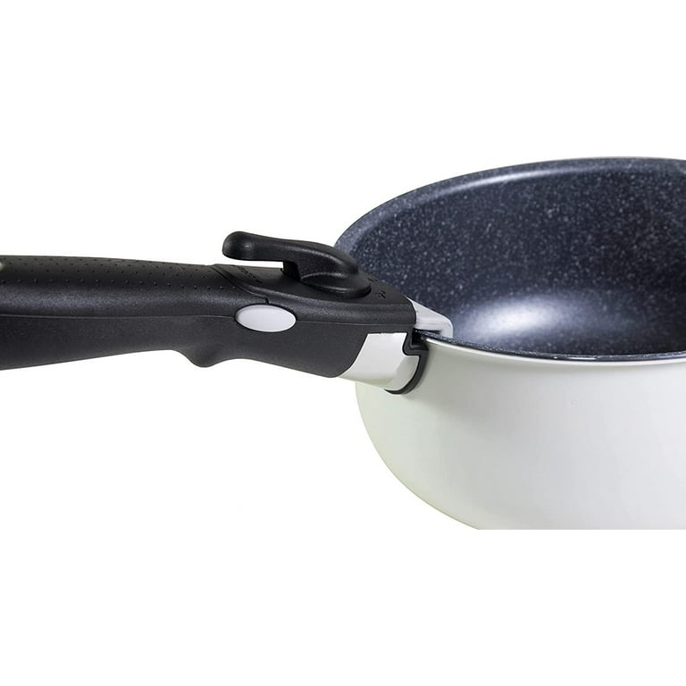 Motase 12pcs Pots and Pans Set, Nonstick Cookware Sets Detachable Handle,  Induction Kitchen Cookware Set Non Stick with Removable Handle, RV Cookware