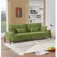 thumbnail image 5 of Restonic 103 inch Deep Seated Sofa with Breathable Fabric & 4 Pillows, 5 of 11