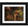 Camille Pissarro 2x Matted 24x20 Black Ornate Framed Art Print Young Woman Bathing Her Feet (also known as The Foot Bath)