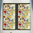 thumbnail image 2 of Rainbow Floral Static Cling Window Film Decorative Decal for Glass Doors Privacy Sticker Botanical Designs Removable No, 2 of 5