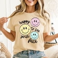 thumbnail image 3 of Happy To See Your Face Smile Face Teacher Back To School T-Shirt Unisex, Sizes S-5XL, Tbun, 3 of 5