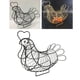 thumbnail image 4 of Canasta de almacenamiento de huevos de hierro innovador Decoración en apariencia de soporte de huevo con forma de pollo, 4 of 7