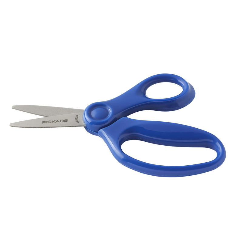 Fiskars 5 Inch Kids Scissors With Eraser Sheath~ Pointed Tip~ Blue