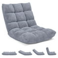 thumbnail image 1 of Giantex Chaise de Jeu de Sol Réglable, Lit de Repos Rembourré, Fauteuil Inclinable pour Adultes, Chaise de Méditation Sans Accoudoirs avec Soutien du Dos, 1 of 7