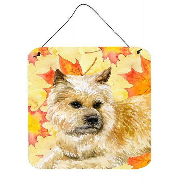 Cairn Terrier Fall Wall or Door Hanging Prints, 6 x 6 in.