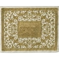 thumbnail image 3 of Passover Matzah cover and Afikomen bag Set Raw SIlk Full embroidered Gold Oriental Design made for Jewish Holiday Pesach 14" Square., 3 of 3