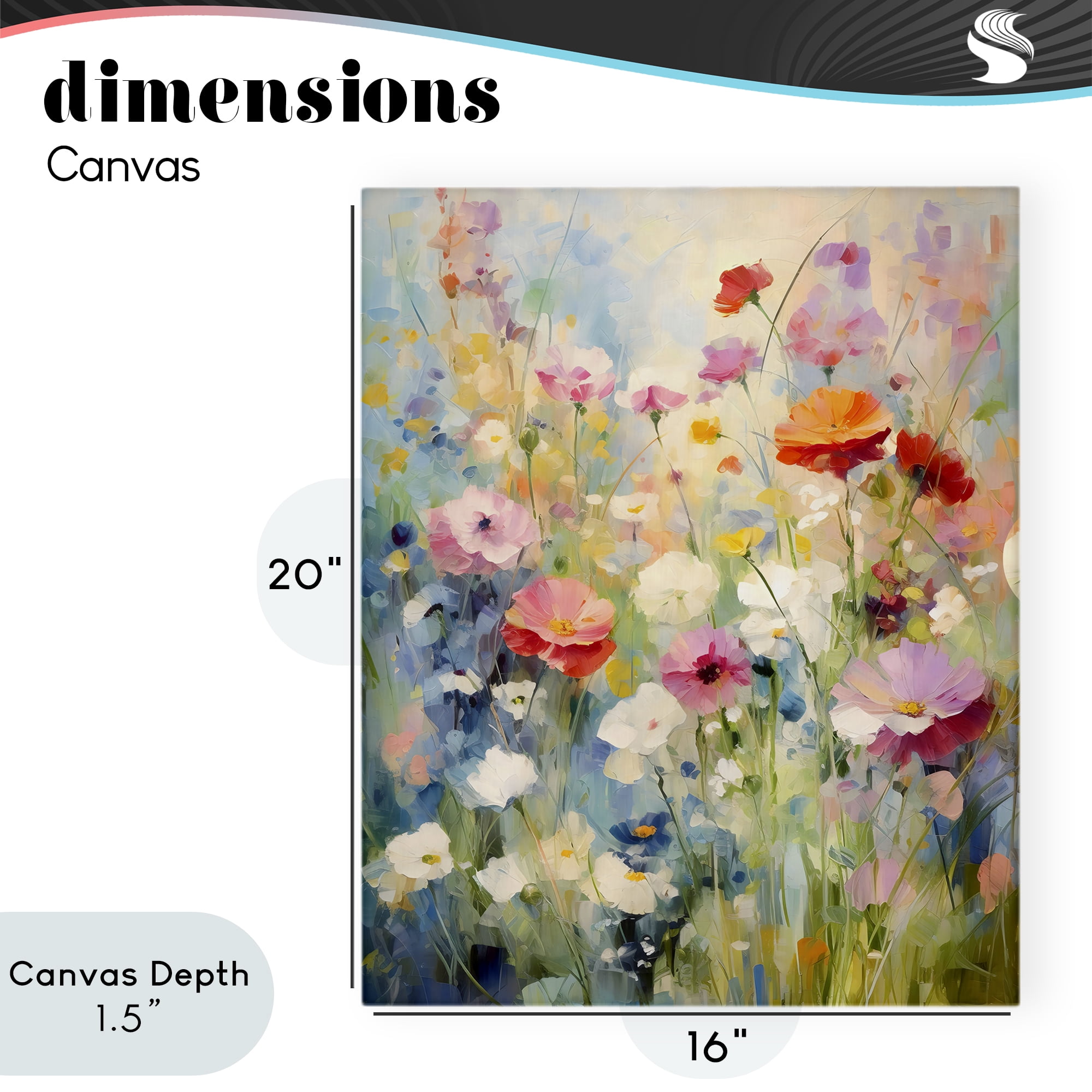 Stupell Industries Wildflower Breeze Impression Canvas Wall Art, design by Creative Studio