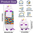 thumbnail image 2 of 2 in 1 Sleeping Bag for Kids, Sleeping Bag for Camping, Animal Sleeping Bag with Cushion, Gift for Boys and Girls 160 x 60 cm, 2 of 5