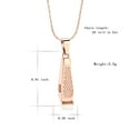 thumbnail image 2 of Stainless Steel Razor Urn Pendant Necklace for Cremation Ashes of Loved One Memorial Jewelry, 2 of 7
