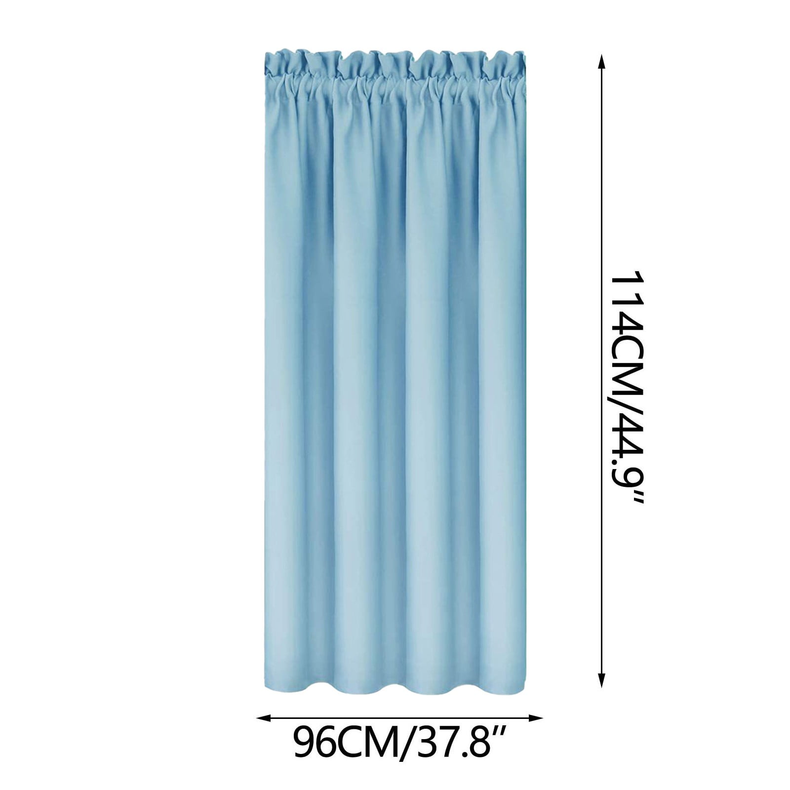 HDWUEN Blackout Curtains Silk Curtains Modern Plain Curtains&Drapes for Living Room Balcony