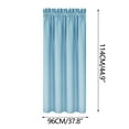 thumbnail image 3 of Light Blue Blackout Curtain Energy Efficient Thermal Insulated Window Treatment for Bedroom Kitchen 38x45 Inches, 3 of 3